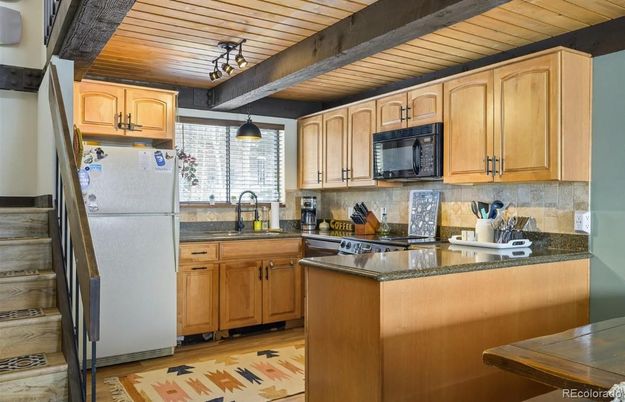 Interior, Kitchen, Pendant Lights, Wooden Ceilings, Wood Texture Flooring