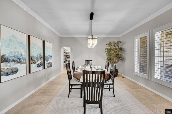 Dining room, Interior, Pendant Lights