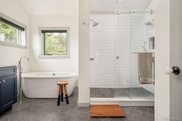 Bathroom, Free Standing Baths, Glass Shower, Interior