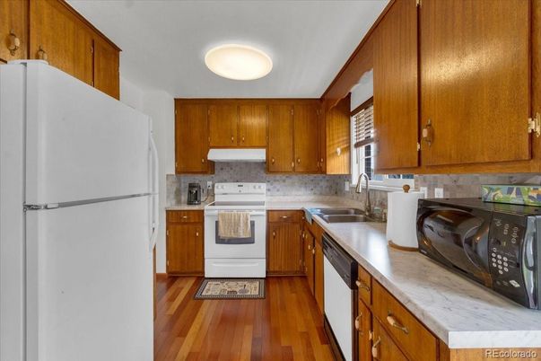 Interior, Kitchen, Wood Texture Flooring