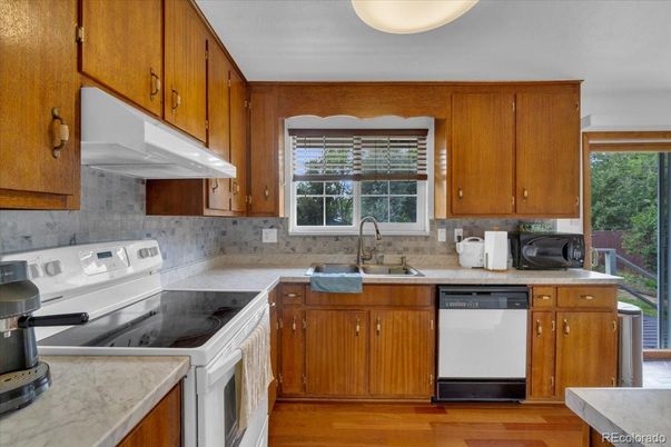 Interior, Kitchen, Wood Texture Flooring
