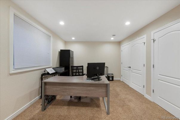 Home Office, Interior, Recessed Lighting