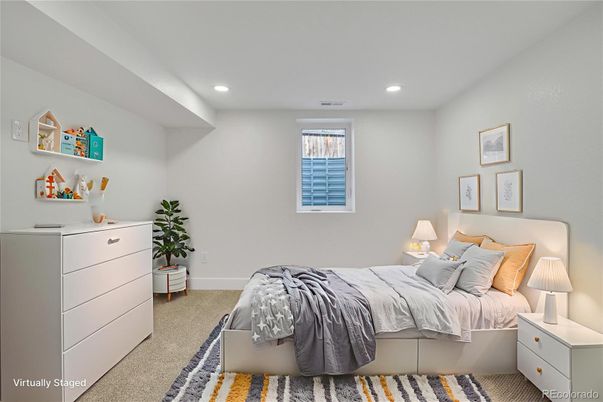 Bedroom, Interior, Recessed Lighting