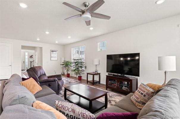 Interior, Living room, Recessed Lighting