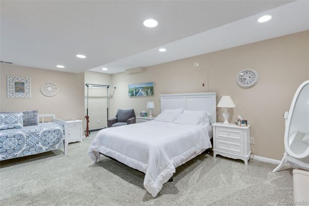 Bedroom, Interior, Recessed Lighting