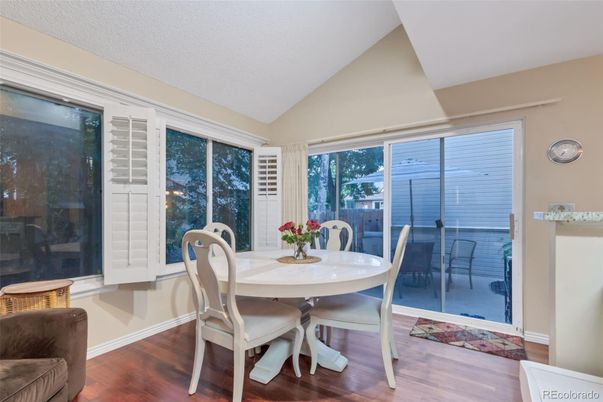 Dining room, Interior, Wood Texture Flooring