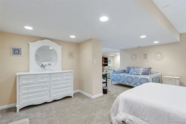 Bedroom, Interior, Recessed Lighting
