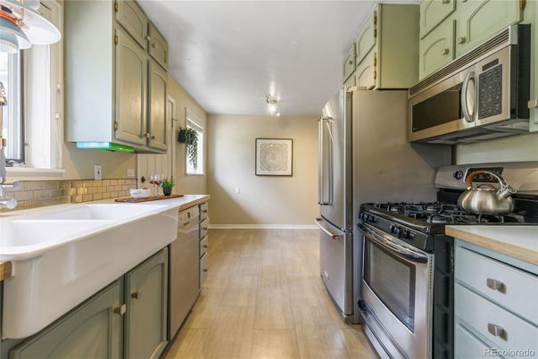 Interior, Kitchen, Wood Texture Flooring