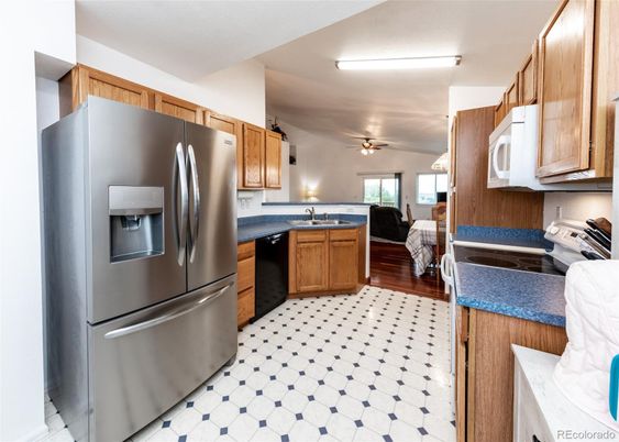 Interior, Kitchen, Wood Texture Flooring