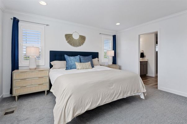 Bedroom, Interior, Recessed Lighting