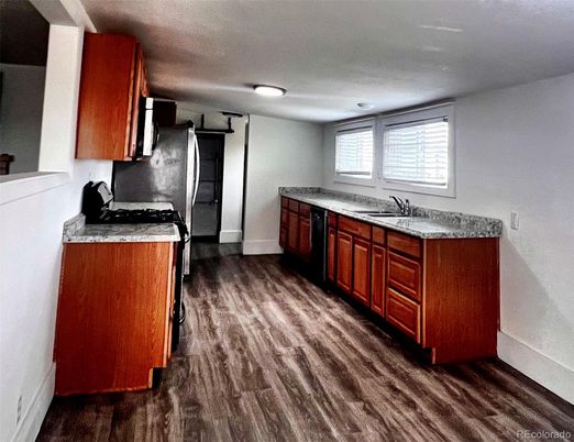 Interior, Kitchen, Wood Texture Flooring