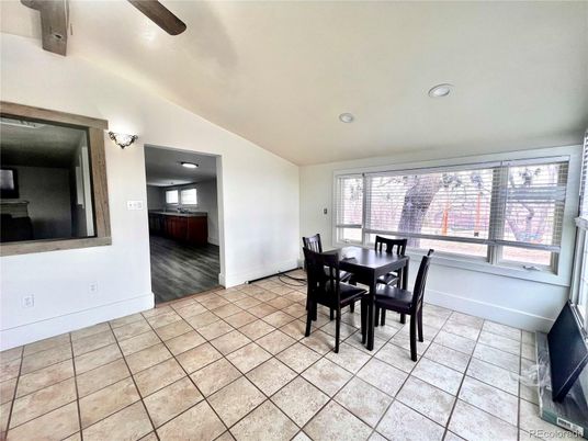 Dining room, Interior, Recessed Lighting