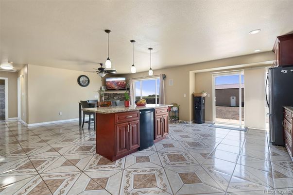 Dining room, Interior, Kitchen, Pendant Lights, Recessed Lighting