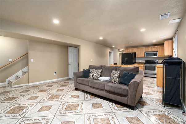 Interior, Kitchen, Living room, Recessed Lighting