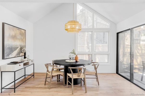 Chandelier, Dining room, Interior, Pendant Lights, Wood Texture Flooring