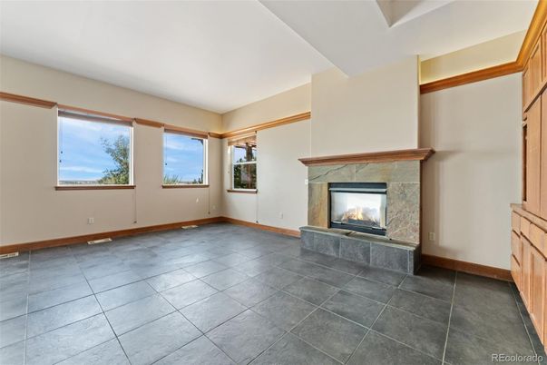Empty room, Fireplace, Interior