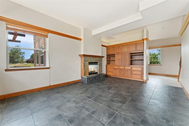 Empty room, Fireplace, Interior