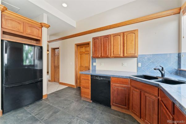 Interior, Kitchen, Recessed Lighting, Tile Countertops