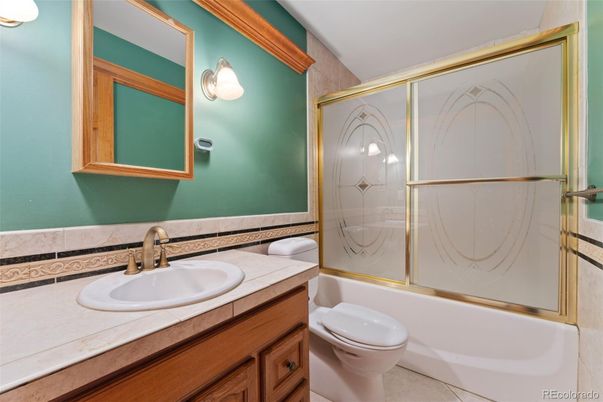 Bathroom, Glass Shower, Interior, Tile Countertops
