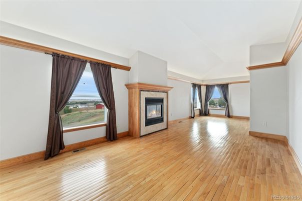 Empty room, Fireplace, Interior, Wood Texture Flooring