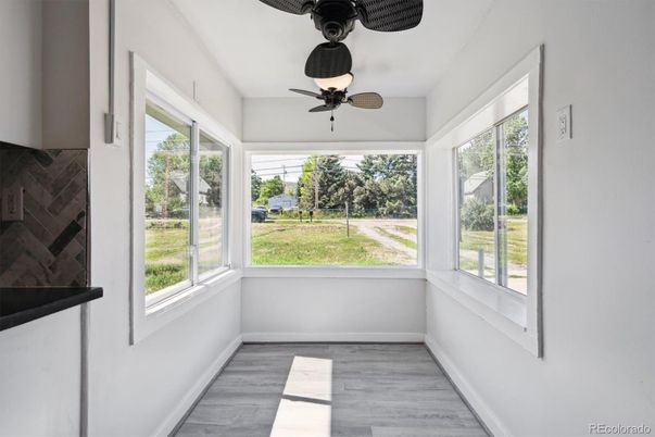 Interior, Sun Room, Wood Texture Flooring