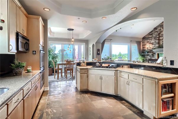 Dining room, Interior, Kitchen, Pendant Lights, Recessed Lighting