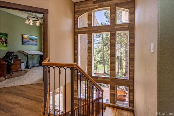 Home Office, Interior, Wood Texture Flooring, Wooden Walls