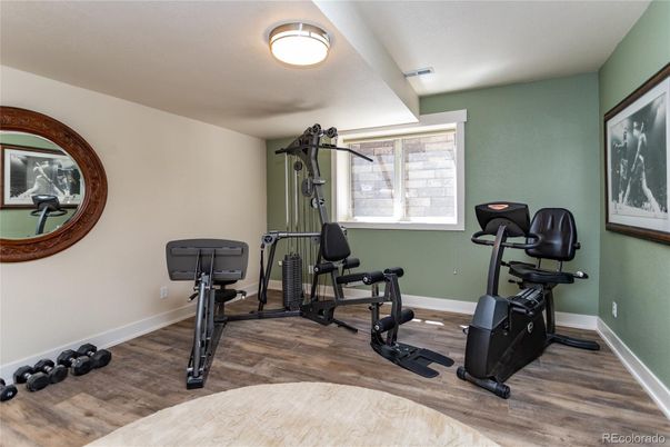 Fitness Equipment, Interior, Wood Texture Flooring