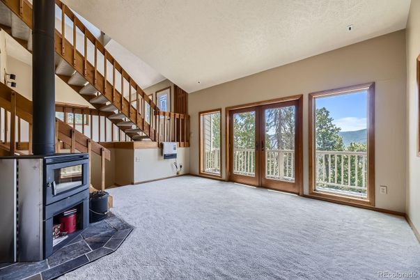 Empty room, Fireplace, Interior