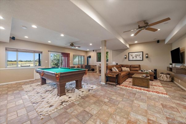Billiard Table, Game Room, Interior, Living room, Recessed Lighting