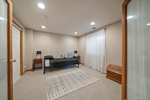 Bedroom, Interior, Recessed Lighting