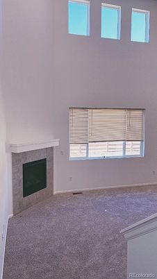 Empty room, Fireplace, Interior