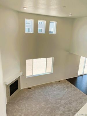Empty room, Fireplace, Interior, Recessed Lighting