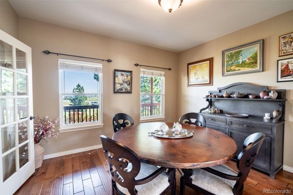 Dining room, Interior, Wood Texture Flooring