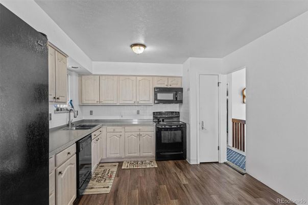 Interior, Kitchen, Wood Texture Flooring