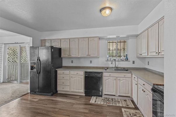 Interior, Kitchen, Wood Texture Flooring