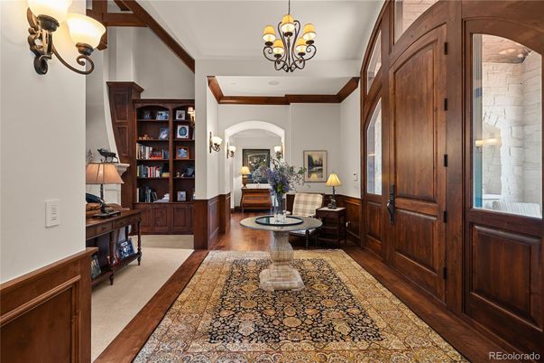 Chandelier, Interior, Wood Texture Flooring