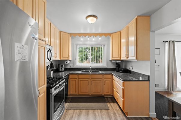 Interior, Kitchen, Wood Texture Flooring