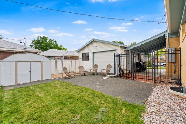 Backyard, Detached Garage, Exterior