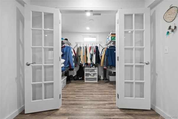 Interior, Recessed Lighting, Walk-in Closets, Wood Texture Flooring