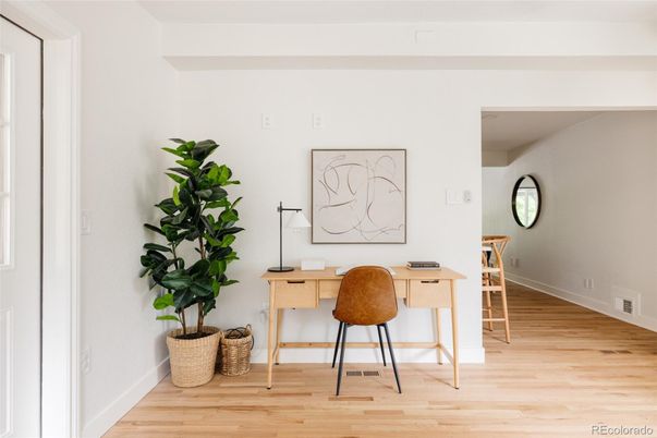 Home Office, Interior, Wood Texture Flooring