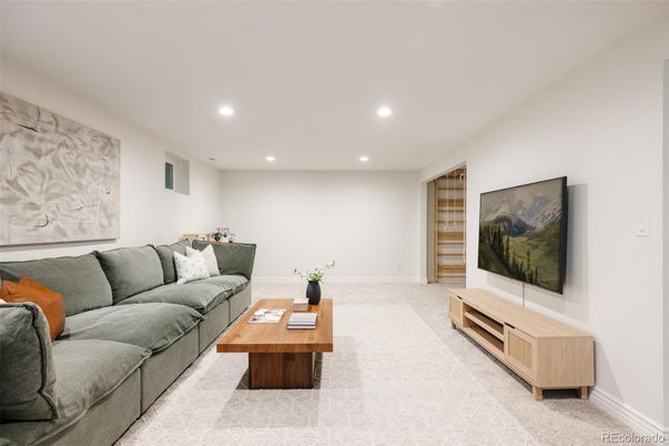 Interior, Living room, Recessed Lighting