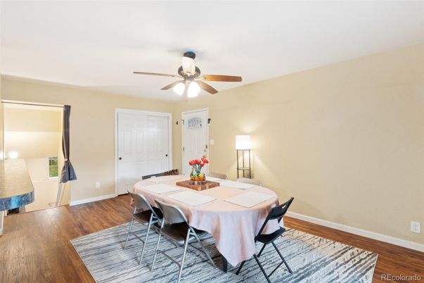 Dining room, Interior, Wood Texture Flooring
