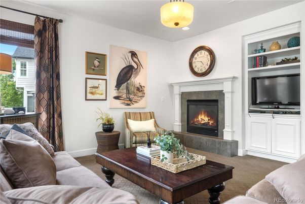 Fireplace, Interior, Living room, Recessed Lighting