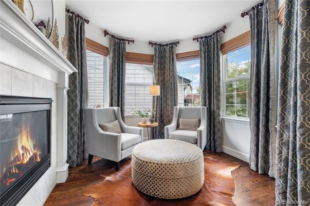 Fireplace, Interior, Wood Texture Flooring