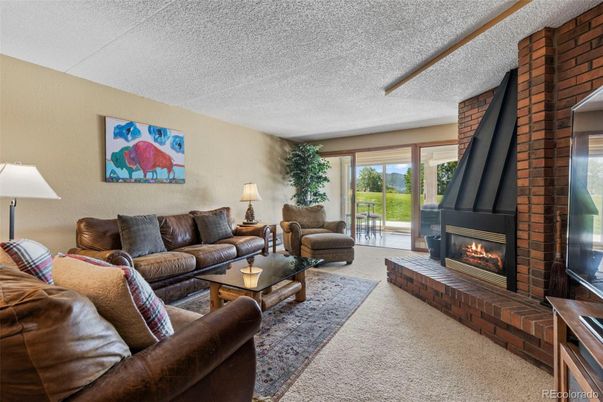 Fireplace, Interior, Living room, Stone Walls