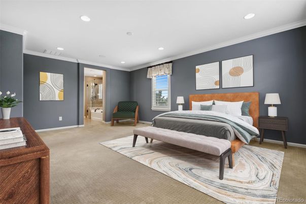 Bedroom, Interior, Recessed Lighting