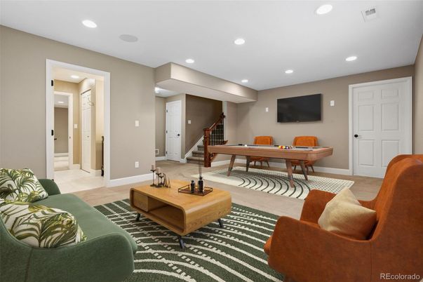 Interior, Living room, Recessed Lighting