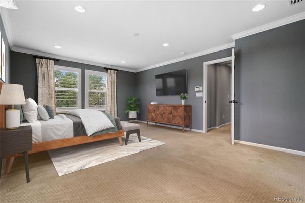 Bedroom, Interior, Recessed Lighting