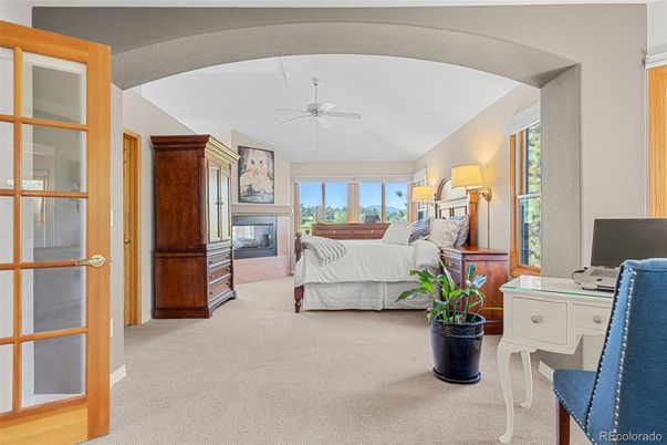 Bedroom, Fireplace, Home Office, Interior